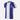 FC Porto 1971 - 72 Retro Football Shirt displayed on a white background, featuring blue and white vertical stripes with a round collar and the FC Porto crest on the chest.