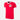 Flat-lay of the SL Benfica 1974 - 75 Retro Football Shirt, featuring a red base with a white v-neck collar and the Benfica crest on the chest.