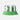 Side view of the Borussia Mönchengladbach x COPA bucket hat with green and black brushstroke print and green stitched brim