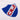 Close-up of the embroidered C.N. de F. crest on a retro Nacional football shirt.