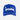 Front view of the blue COPA trucker cap with white logo, four gold stars, and Italian flag emblem