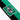 Close-up of the Borussia Mönchengladbach crest on a green and black vertical stripe on a white T-shirt.