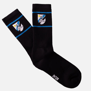casual black terry socks football club FC Internazionale