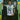 Model wearing the Maradona x COPA bootleg shirt, featuring Boca Juniors legends in a vibrant retro design.