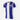 Front view of the FC Porto Retro T-Shirt, featuring blue and white vertical stripes with the club crest on the chest.