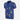 Flat lay of the Calcio Donna Camp Collar Shirt in vibrant blue, featuring vintage-style football illustrations.