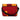 Back view with horizontal color blocks and black adjustable strap.