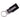 Keychain accessory featuring a matching COPA label stitched onto black fabric.