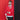 model wearing the jacket in front of a red background