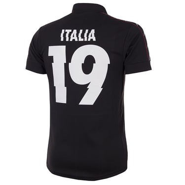 Back view of the METALLICA x COPA Football Shirt, displaying "ITALIA" and the number 19 printed in white.