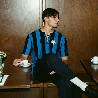 FC Internazionale 1958–59 shirt worn by model lifestyle image
