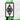 Close-up of the embroidered Borussia Mönchengladbach club crest on the green and white COPA bucket hat