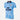 Flat lay of the Brentford FC 1992-94 Away Retro Football Shirt in sky blue with a subtle chevron pattern and KLM sponsor logo.
