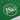 FC St. Gallen 1984 Retro Football Shirt Green & White Crest Close-up highlighting the embroidered FCSG 1879 logo.