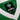 FC St. Gallen 1984 Retro Football Shirt Green & White Neck Tag displaying the official FC St. Gallen x COPA label.