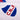 Close-up of the printed C.N. de F. crest on a white retro Nacional football shirt with subtle vertical stripes.