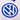 Close-up of the blue Volkswagen sponsor logo printed on a white retro Nacional football shirt.