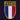 Embroidery detail of the France crest with blue, white, and red vertical stripes outlined in gold