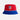 Atlético de Madrid color block bucket hat in red blue and white front view
