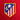 Atlético de Madrid embroidered club crest detail on red bucket hat
