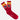casual red terry socks football club AS Roma with black wolf logo