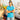 Model wearing sky blue Maradona x COPA Napoli Embroidery Polo Shirt by a marina