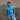 Maradona X COPA Napoli Graphic T-Shirt Blue featuring an abstract illustration of Maradona celebrating in Napoli colors.