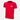 Denmark 1970's Retro Football Shirt displayed on a white background, featuring a red body with a small white Danish flag cross on the chest.