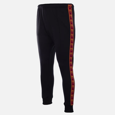 front view of AS Roma Black Taper Pants