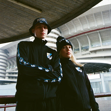 Two models wearing Inter Milan jacket