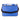 Back view of the bag showing solid blue with black strap detailing.