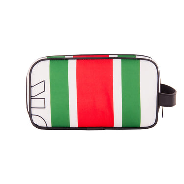 Side view of the bag showing its compact rectangular shape