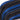Close-up of the zipper detail stitched into blue and black recycled fabric