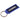 Keychain accessory featuring a matching COPA label stitched onto black fabric.