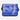 Front view of blue Recycled Courier Bag featuring bold white number 12 and SALAMANDER text.