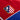 Atlético de Madrid embroidered club crest detail on red color block jacket
