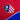Atlético de Madrid embroidered club crest detail on red color block sweater

