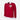 Flat-lay of the SL Benfica 1962 – 63 Retro Football Jacket, red with white collar and cuffs and embroidered club crest on chest
