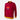 Flat-lay of the Dukla Prague 1968 Retro Football Sweater with maroon body and yellow collar