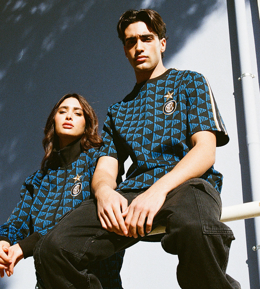 Models wearing the Inter All Over Collection
